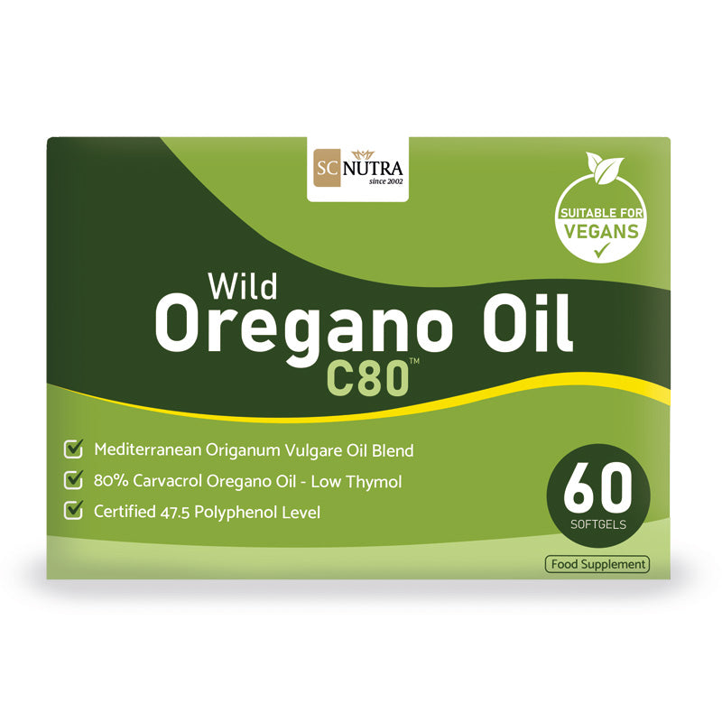Wildes Oregano-Öl C80 SC Nutra Tabletten