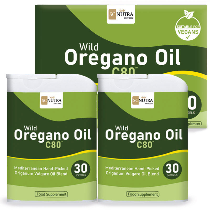 SC Nutra Wildes Oregano-Öl C80 Tabletten